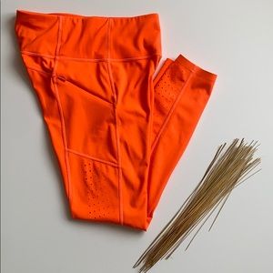 Athleta Orange Leggings